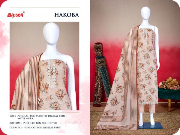 Bipson Hakoba 2074 Designer Dress Material Collection